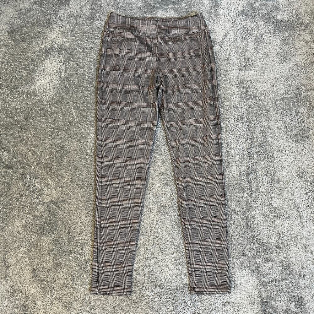 Mudd Gray Abstract Pattern Stretch High Rise Ponte Leggings Women's Size Medium